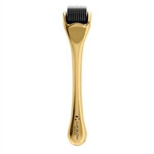 NEW LUX GLOW women's derma roller in gold
